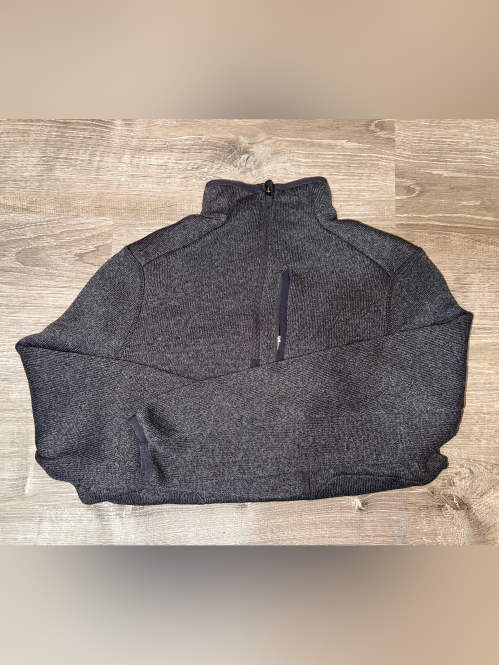 Figs Women’s Charcoal Half-Zip Sweater